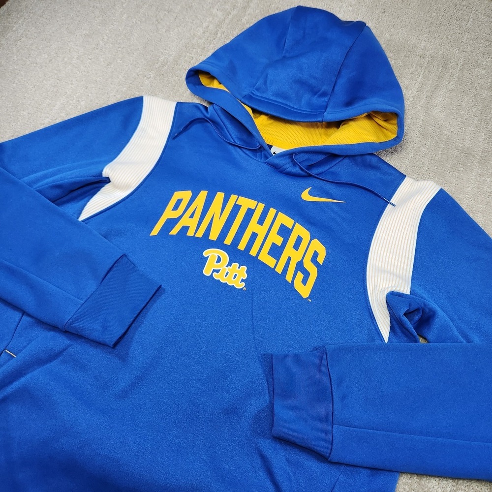 Pittsburgh Pitt Panthers Hoodie Men Medium Nike Engineered Therma Fit Fleece
